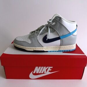 Nike Dunk High Retro SE Summit White Baltic Blue DZ2535 100 Men's 11